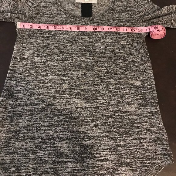 Anthropologie Pure+Good Heathered Scoopneck Long-Sleeve Top - Size Small - Picture 8 of 10